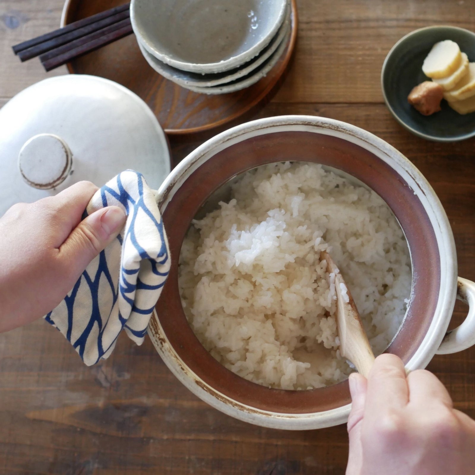 贈答用】風呂敷包装 いしざか農園 「しおざわ こしひかり」 ｜ 名古屋