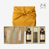 <風呂敷包装/組合せギフト> 別注 手延べ素麺セット＆ 天然だし3種詰め合わせ【贈答用】